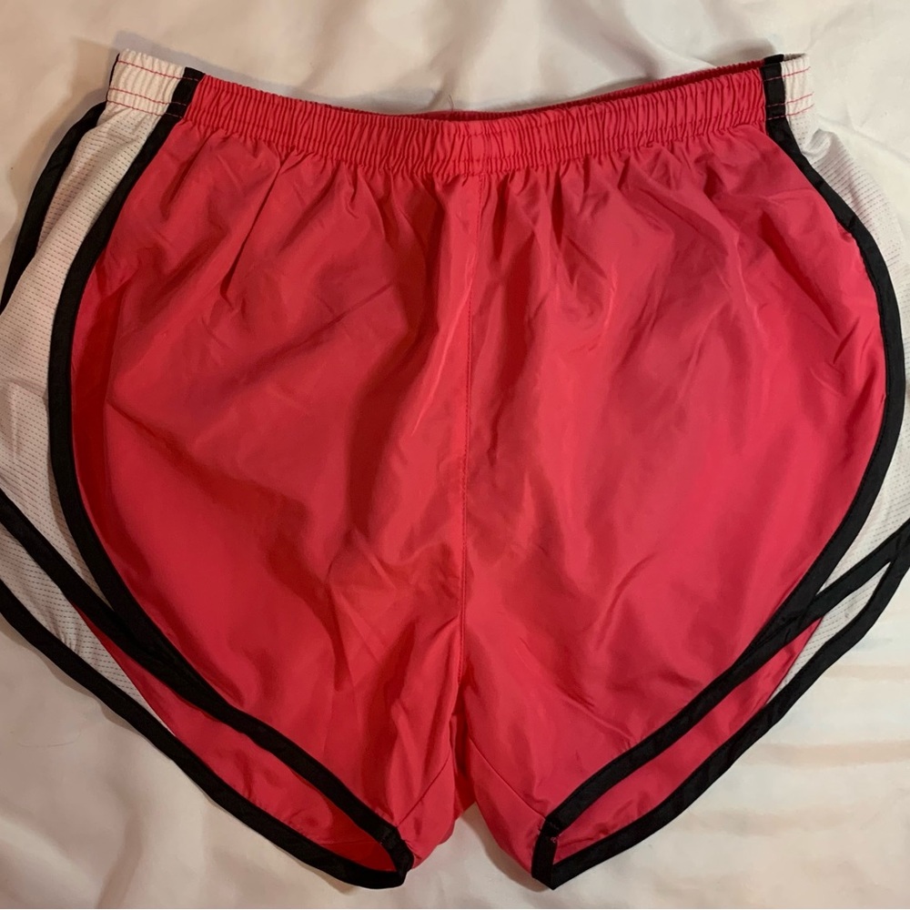 Women’s Pink Athletic Running Shorts with Contrast Trim